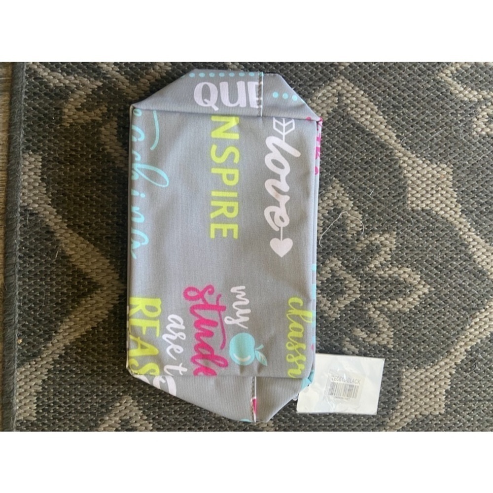 Inspiring Teacher Cosmetic Travel Bag/pencil bag nwt - Picture 2 of 5